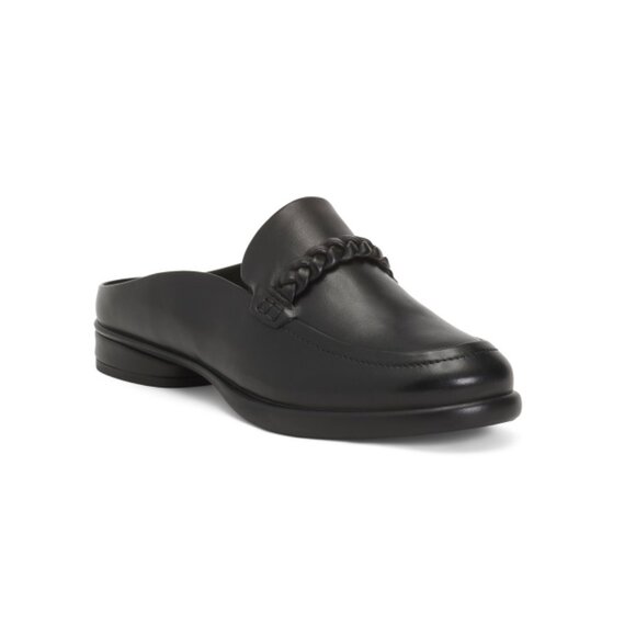 ECCO Black Leather Sculpted Lx Comfort Mules